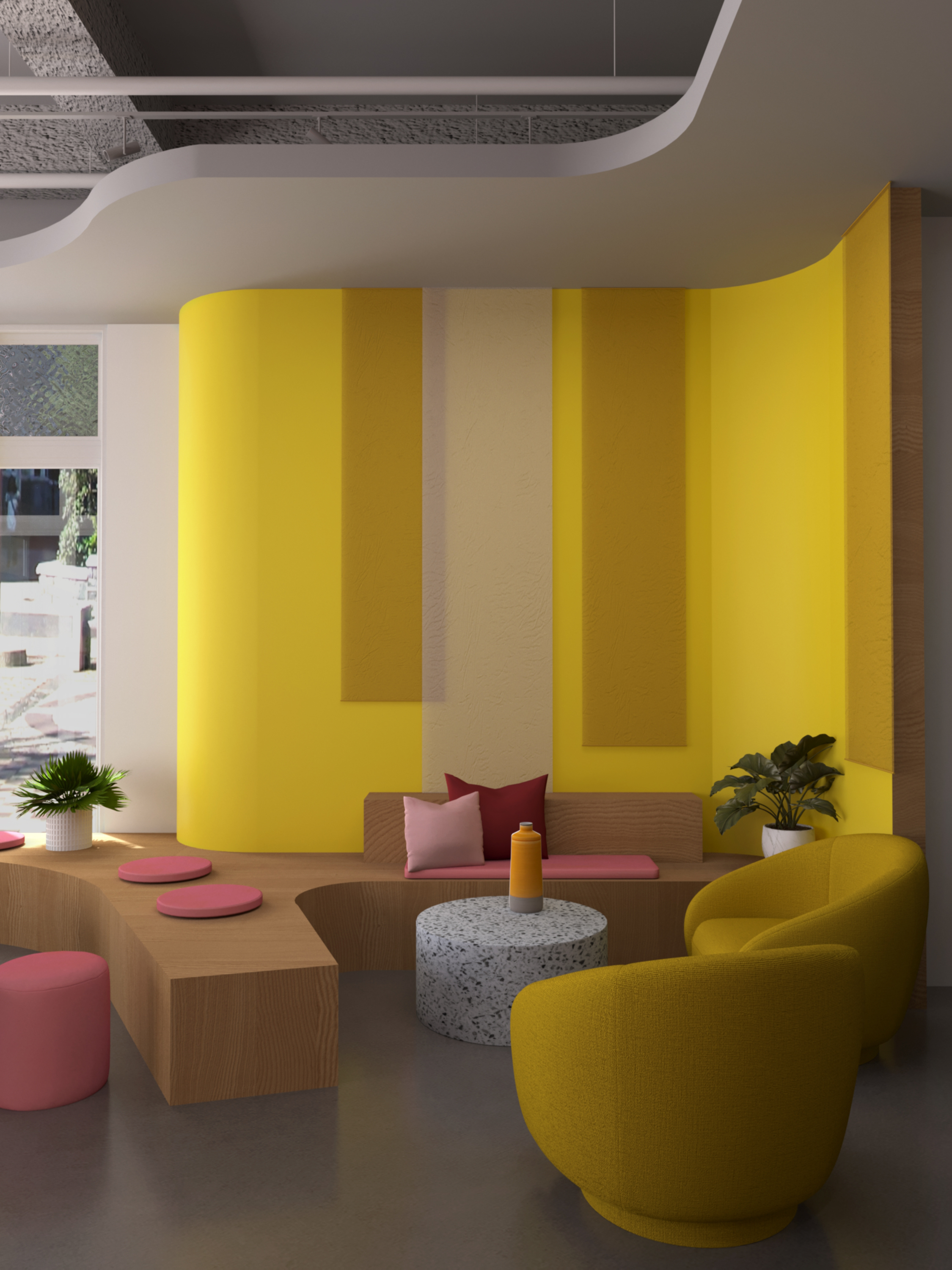 Создание визуализации в 3DS Max по референсам существующего кафе
