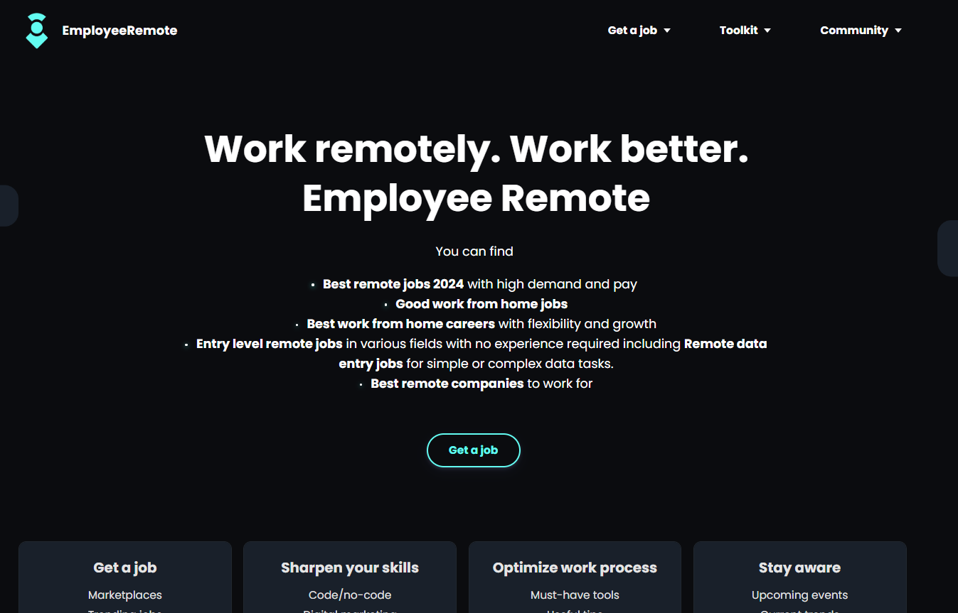EmployeeRemote: The Gold Standard in Remote Work.