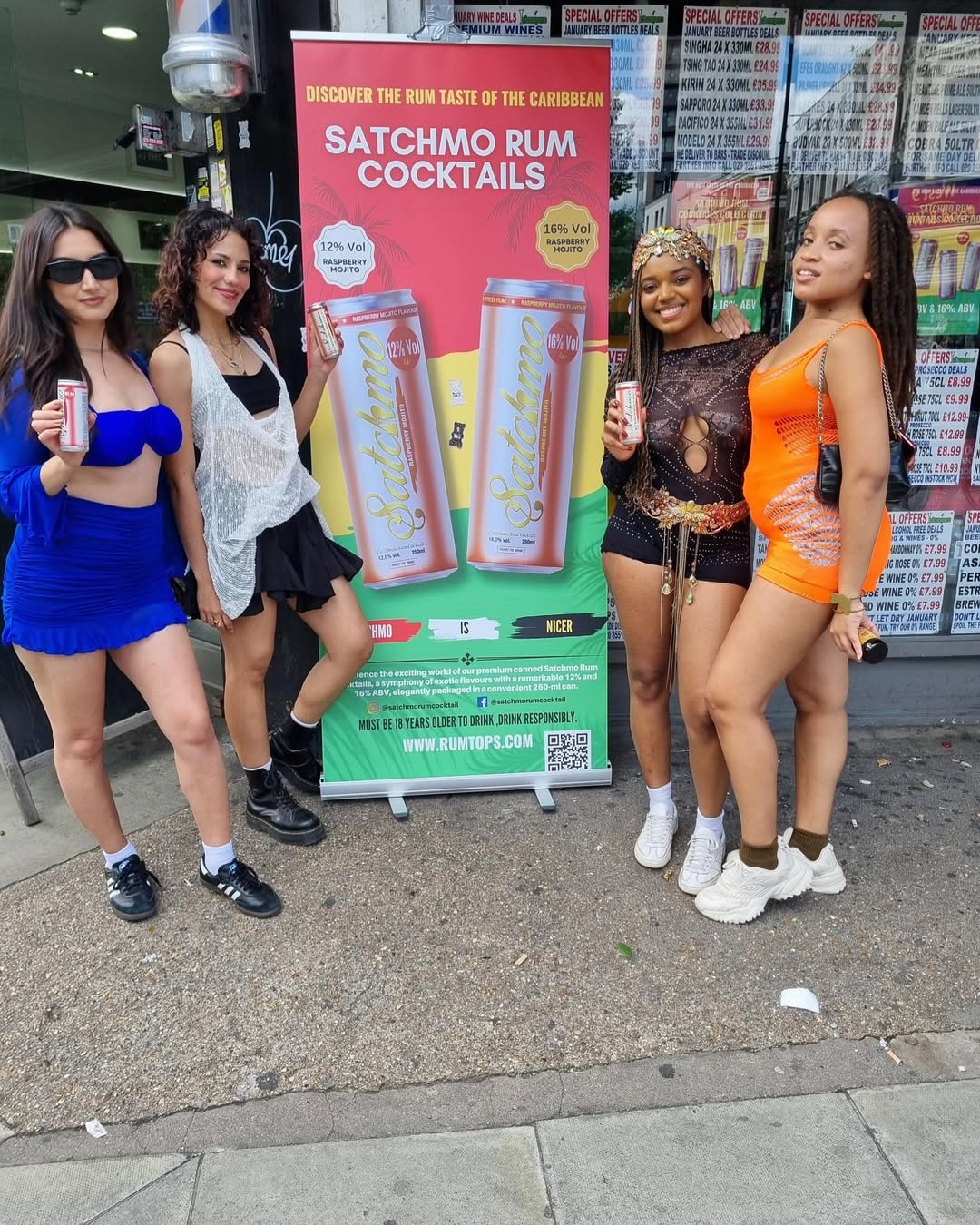 You can’t go wrong with a Satchmo Rum Cocktail 🍹 Bold Caribbean flavour, party-ready vibes, and good times in every can.